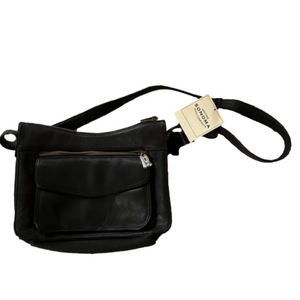 Sonoma Black Leather Shoulder Bag Purse NWT